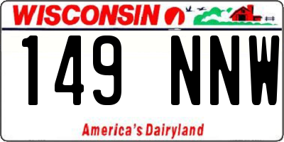 WI license plate 149NNW