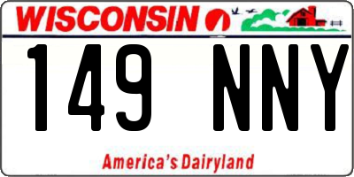 WI license plate 149NNY