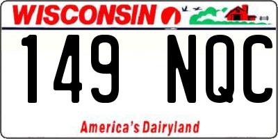 WI license plate 149NQC