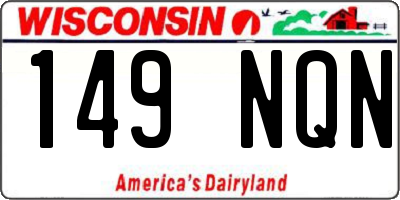 WI license plate 149NQN
