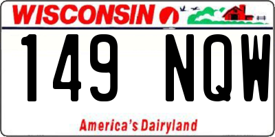 WI license plate 149NQW