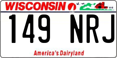 WI license plate 149NRJ