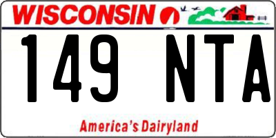WI license plate 149NTA