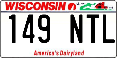 WI license plate 149NTL