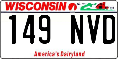 WI license plate 149NVD