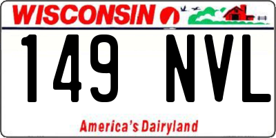 WI license plate 149NVL