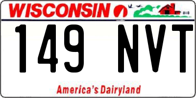 WI license plate 149NVT