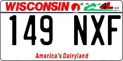 WI license plate 149NXF