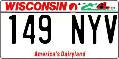 WI license plate 149NYV