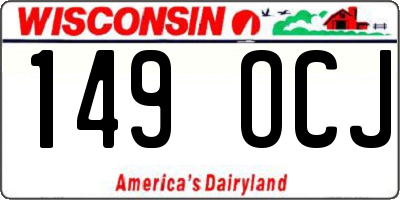 WI license plate 149OCJ
