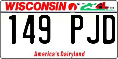 WI license plate 149PJD