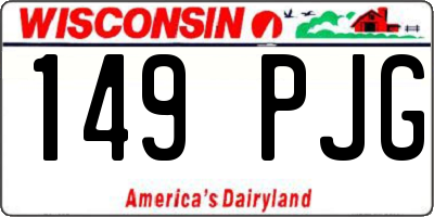 WI license plate 149PJG