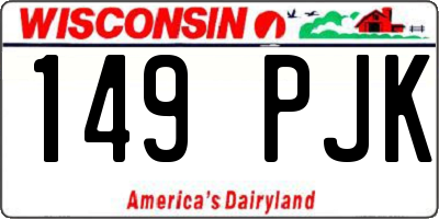 WI license plate 149PJK