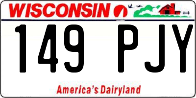 WI license plate 149PJY