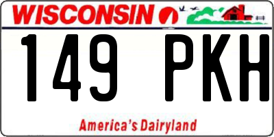 WI license plate 149PKH