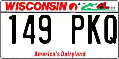 WI license plate 149PKQ