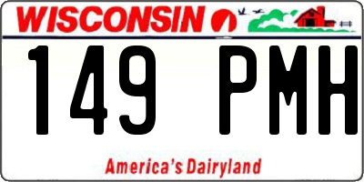 WI license plate 149PMH