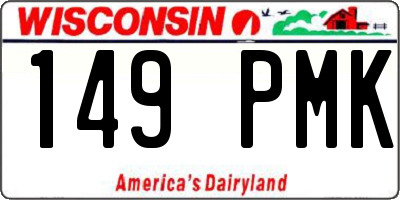 WI license plate 149PMK