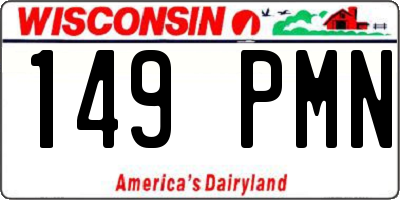 WI license plate 149PMN