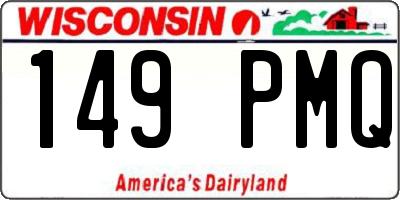 WI license plate 149PMQ