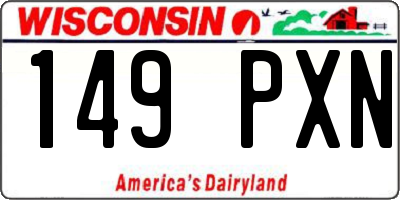 WI license plate 149PXN