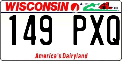 WI license plate 149PXQ