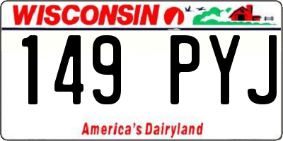 WI license plate 149PYJ