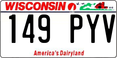 WI license plate 149PYV