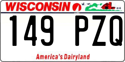 WI license plate 149PZQ