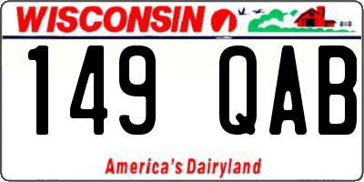 WI license plate 149QAB