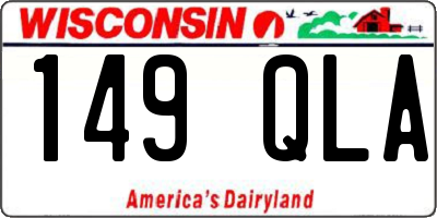 WI license plate 149QLA