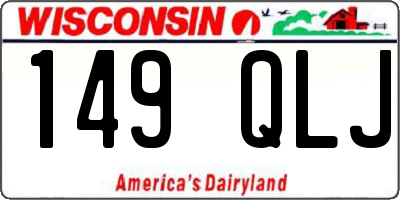 WI license plate 149QLJ