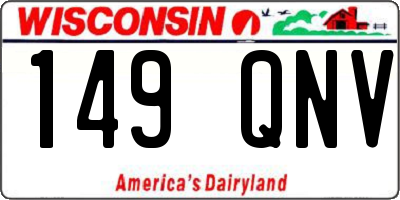 WI license plate 149QNV