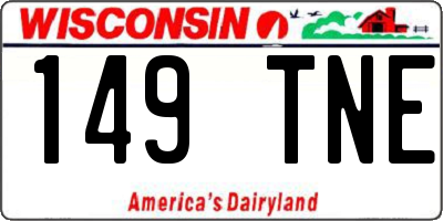 WI license plate 149TNE