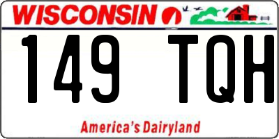 WI license plate 149TQH