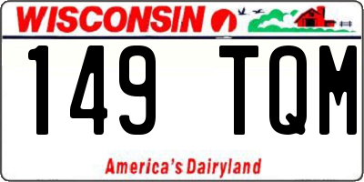 WI license plate 149TQM