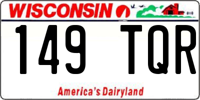 WI license plate 149TQR