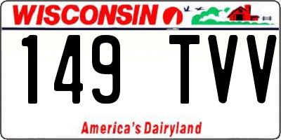 WI license plate 149TVV