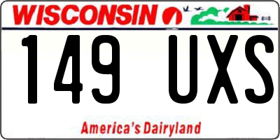 WI license plate 149UXS