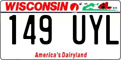 WI license plate 149UYL