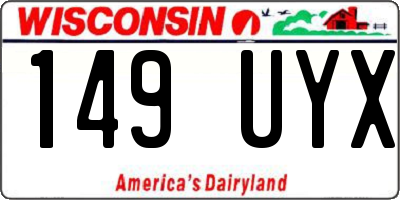 WI license plate 149UYX