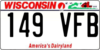 WI license plate 149VFB