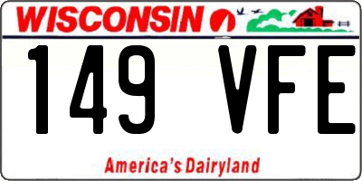WI license plate 149VFE