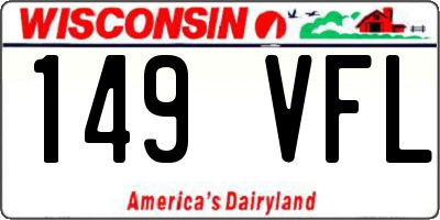 WI license plate 149VFL