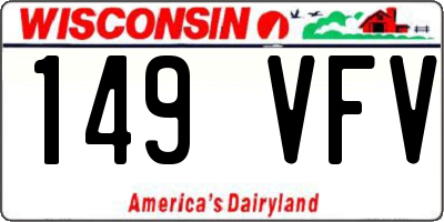 WI license plate 149VFV