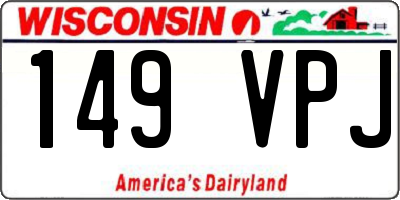 WI license plate 149VPJ