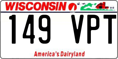 WI license plate 149VPT