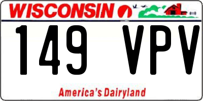WI license plate 149VPV