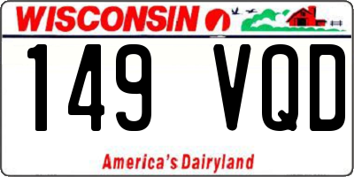WI license plate 149VQD