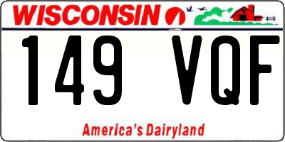 WI license plate 149VQF
